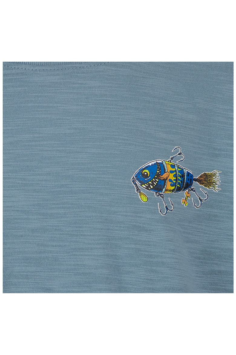 Kids' Lured In Long Sleeve T-Shirt, Alternate, color, BLUE WIND
