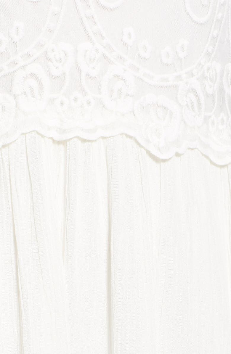 Trixxi Long Sleeve Illusion Lace Shift Dress, Alternate, color,