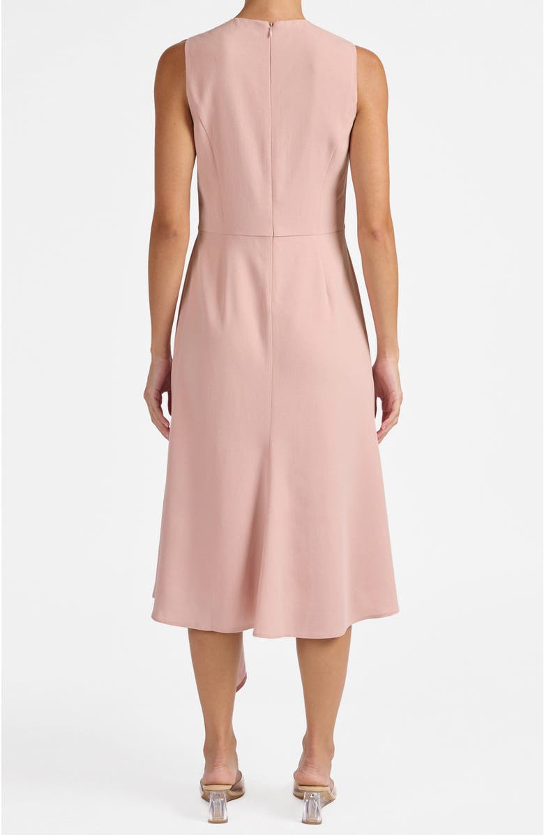 Santorelli Kayla Sleeveless Asymmetric Fit and Flare Dress, Alternate, color, Sweet Pink