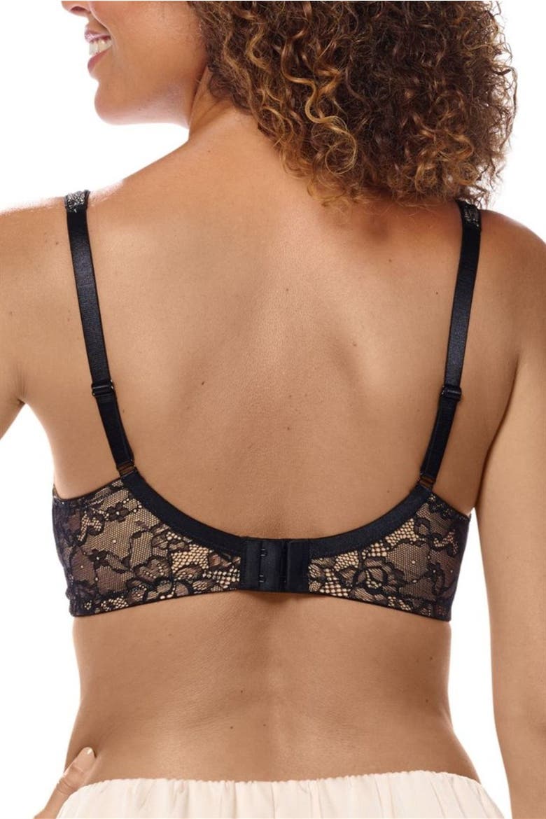 Camilla Wire-Free Bra, Alternate, color, black/sand