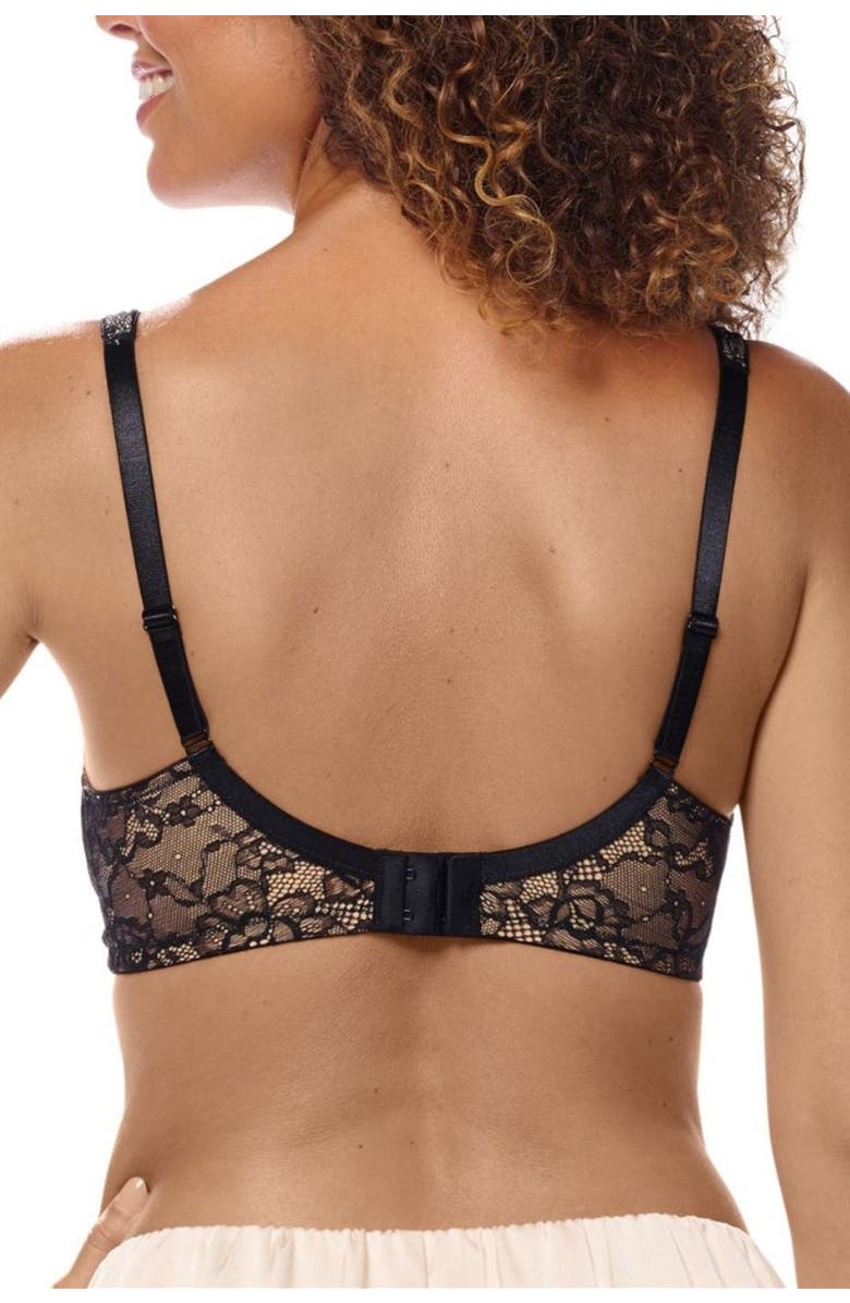 Amoena Camilla Wire-Free Bra, Alternate, color, Black/Sand