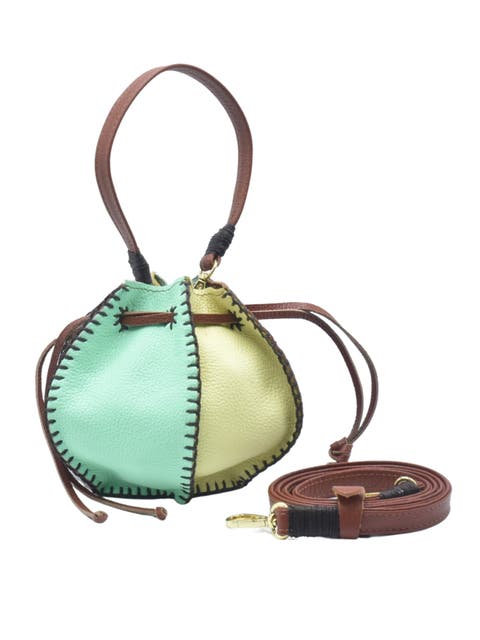 Mini Bucket Pouch  Top Grain Leather Bag