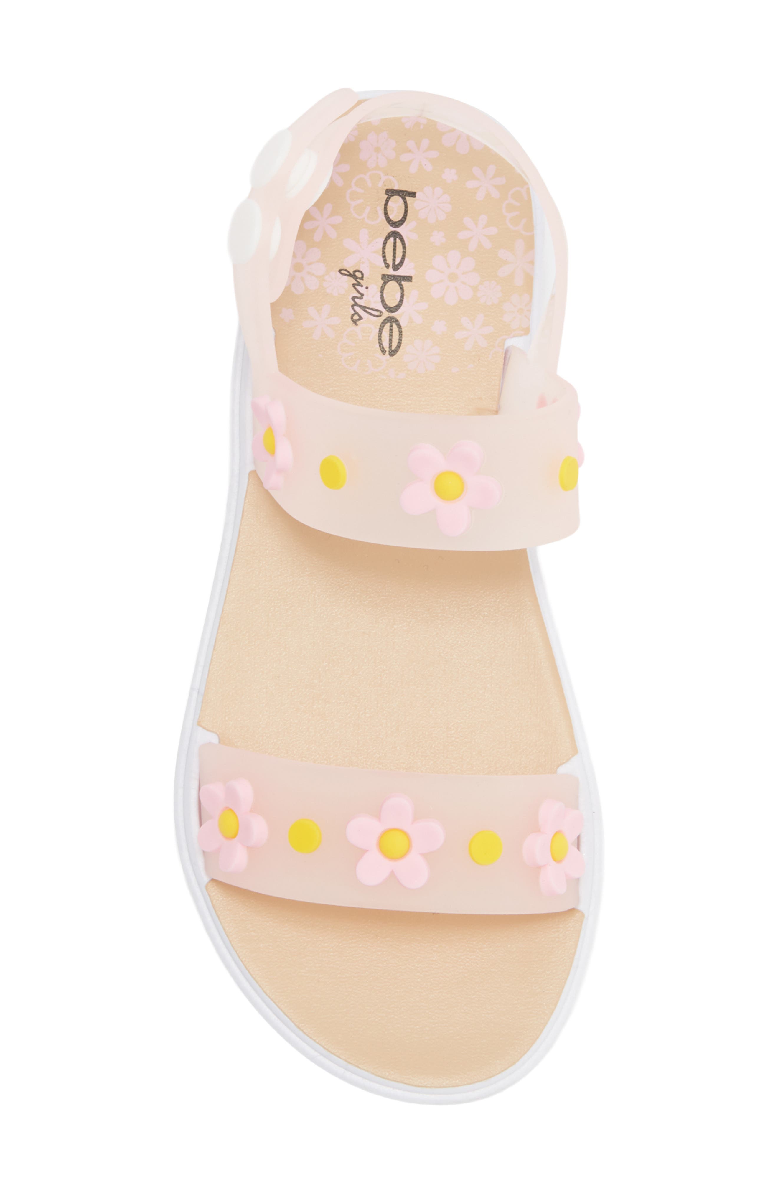 bebe Kids' Flower Sandal, Alternate, color, Blush