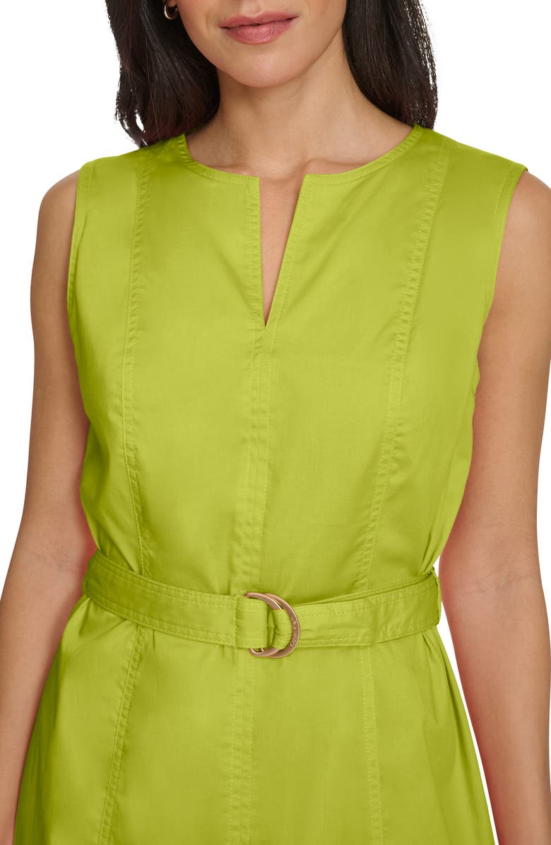 Belted A-Line Dress