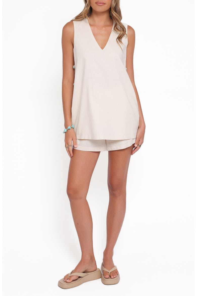 Kelsey Tunic & Shorts Set, Main, color, CREAM
