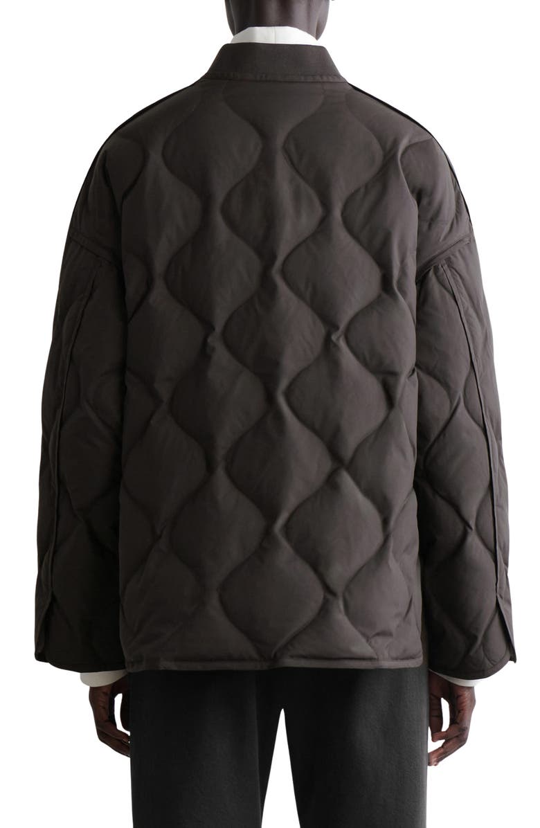 COS Oversize Quilted Down & Feather Jacket, Alternate, color,