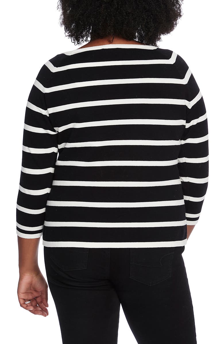 Court & Rowe Stripe Jersey Sweater, Alternate, color, 