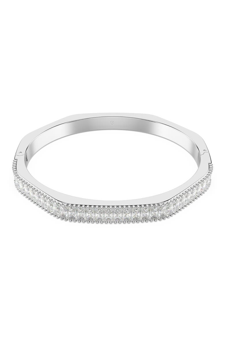 Matrix Crystal Bangle, Main, color, WHITE/ SILVER
