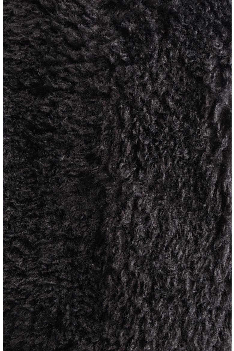 Faux Shearling Jacket, Alternate, color, SMOKE GREY