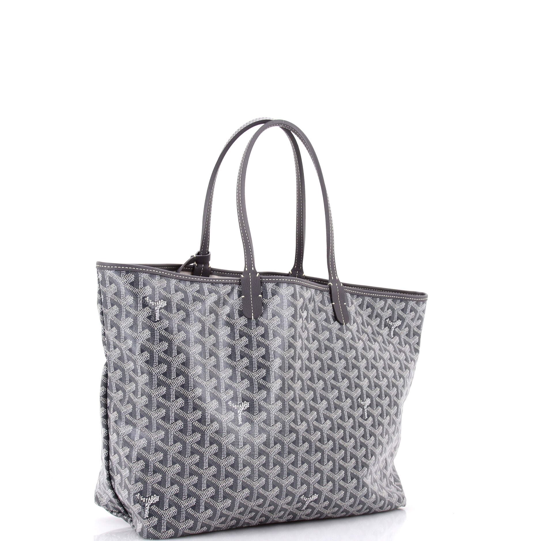 Pre-Owned Goyard Saint Louis Tote Coated Canvas PM, Alternate, color, Gray