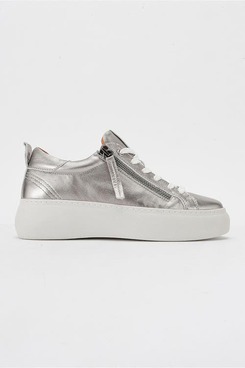 Forever & Always Shoes Allie Leather Zip Sneaker
