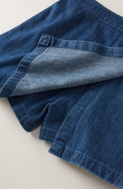 Nordstrom Kids' Chambray Pleated Skort In Blue