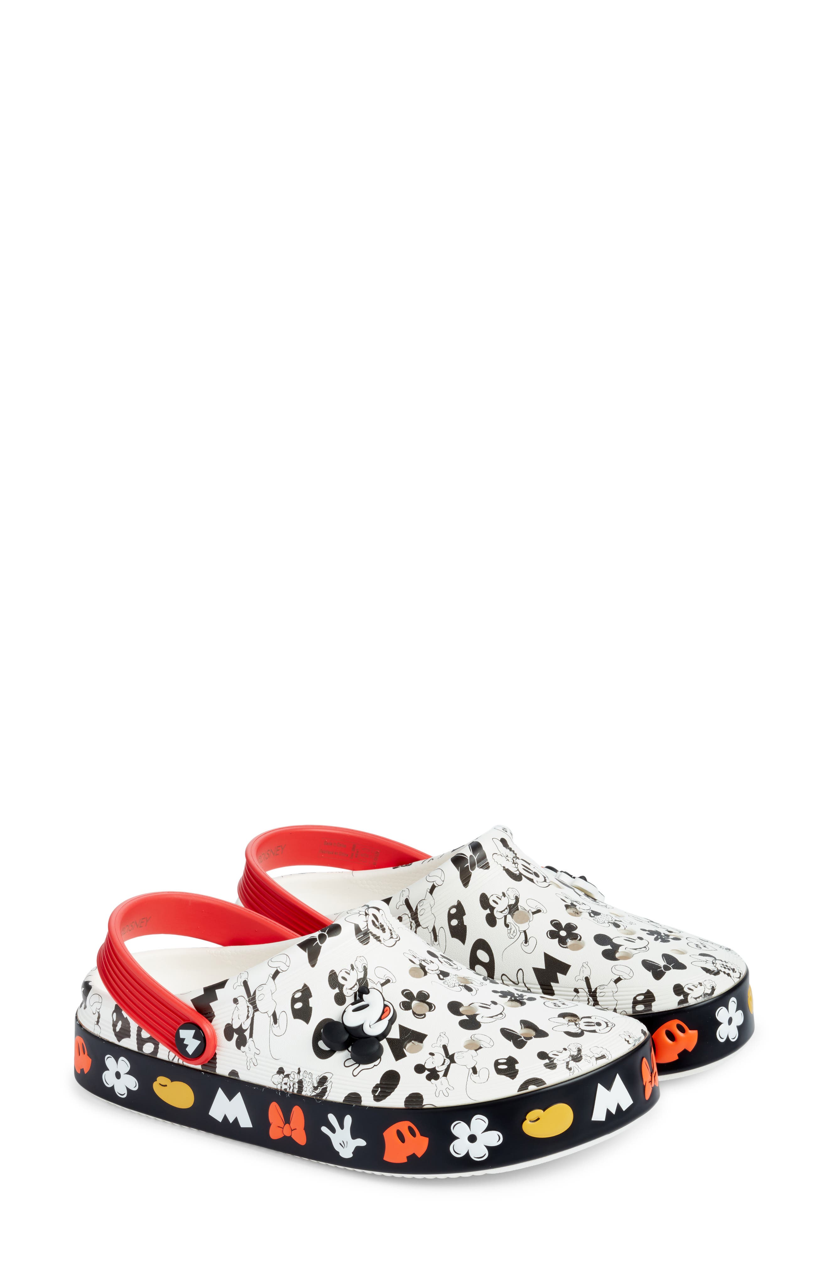 CROCS x Disney Gender Inclusive Mickey & Minnie Mouse Off Court Clog, Alternate, color, 
