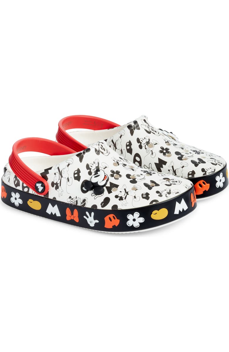 CROCS x Disney Gender Inclusive Mickey & Minnie Mouse Off Court Clog, Alternate, color,