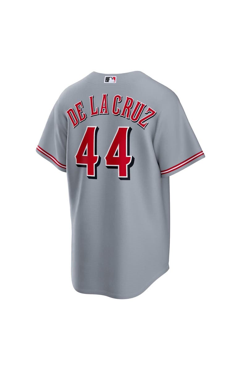 Nike Men's Nike Elly De La Cruz Gray Cincinnati Reds Road Replica Jersey, Alternate, color, Gray