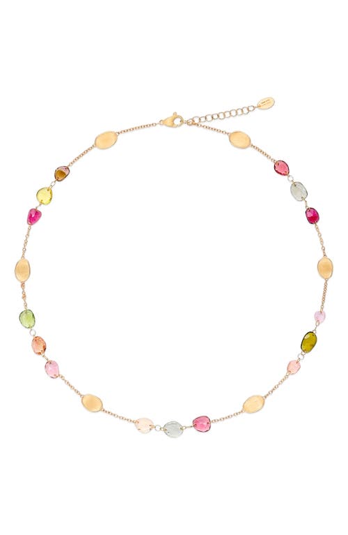 Marco Bicego Lunaria Station Necklace In Gold