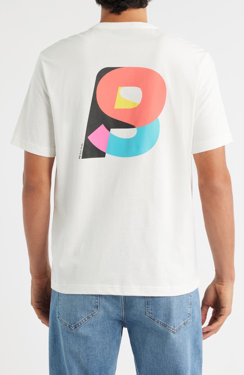 PS Paul Smith Logo Organic Cotton Graphic T-Shirt, Alternate, color, Off White
