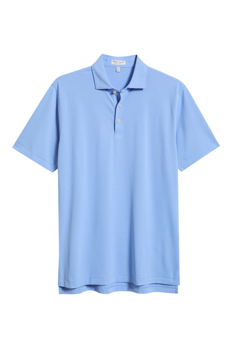 Candor Stripe Mesh Performance Polo, Alternate, color, ESTATE BLUE