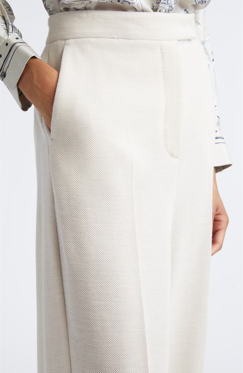 Max Mara Attina Jersey Trousers, Alternate, color, Ivory