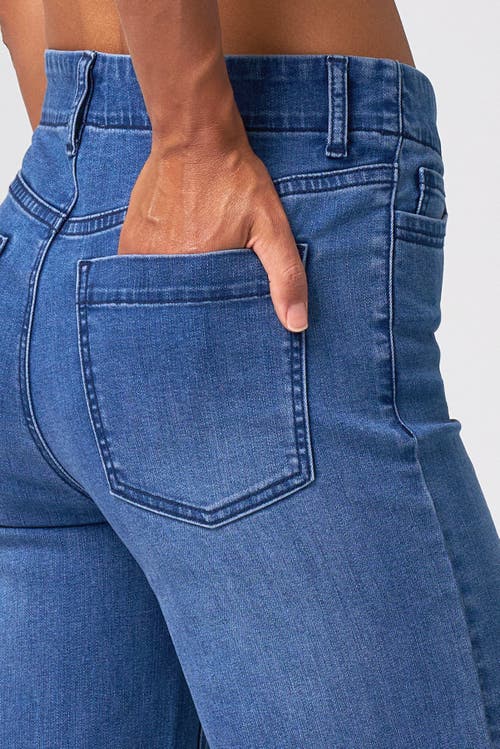 Franne Golde Effortless Wide Leg Jean In Animal Print