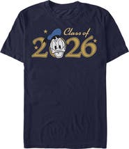 Mickey & Friends Men's Donald Class of 2026 Stars Short Sleeve Graphic T-Shirt