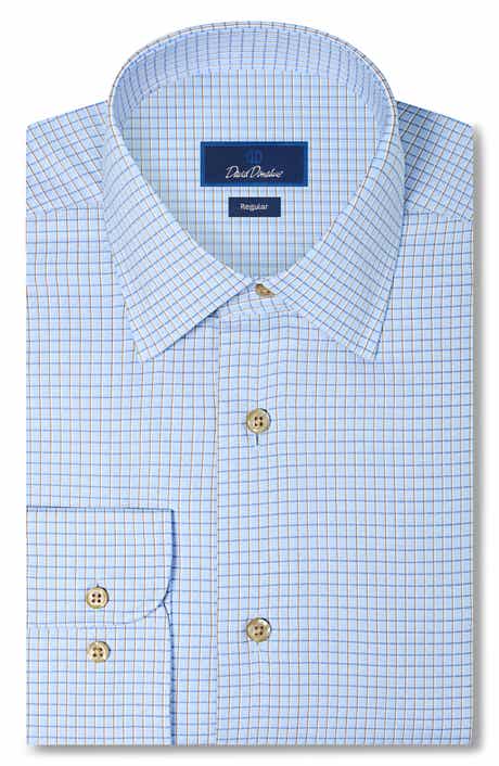 Regular Fit Check Cotton Dobby Dress Shirt