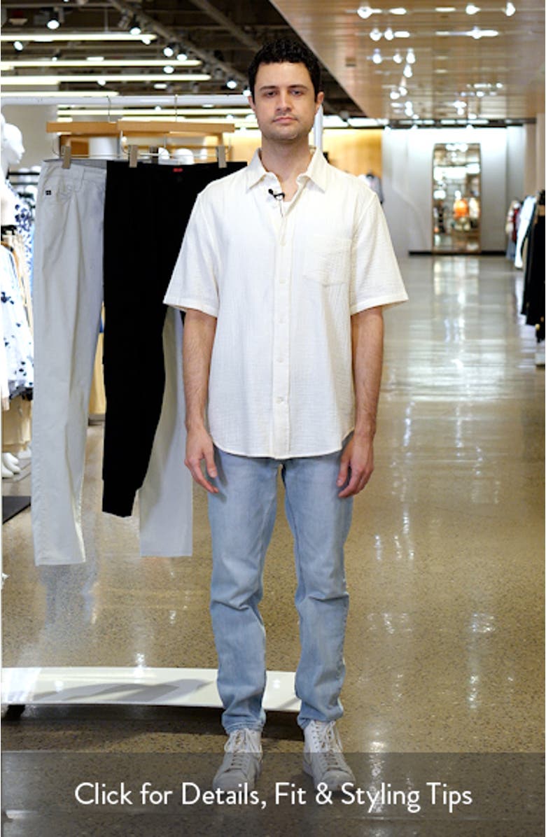 Duo Short Sleeve Gauze Button-Up Shirt