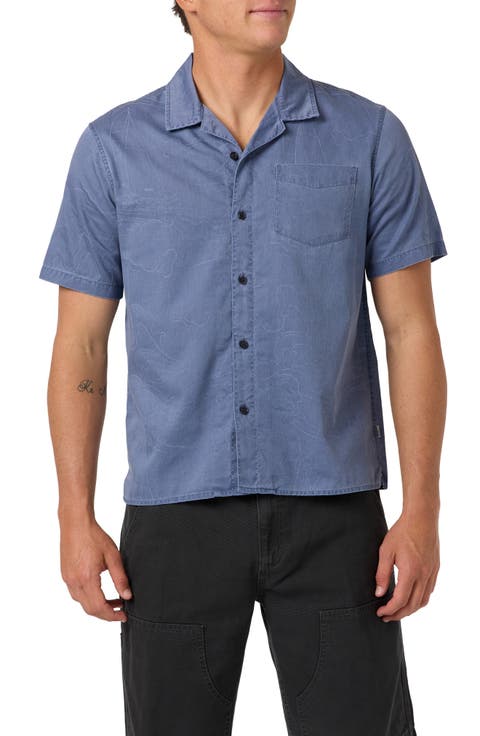 OG Sails Jacquard Cotton Twill Camp Shirt