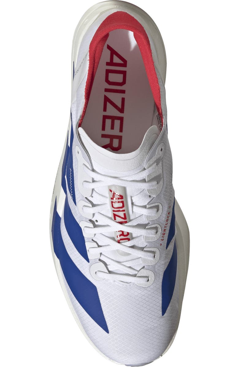 Y-3 Adios 9 Pro 4 Running Sneaker, Alternate, color, White/ Team Royal Blue