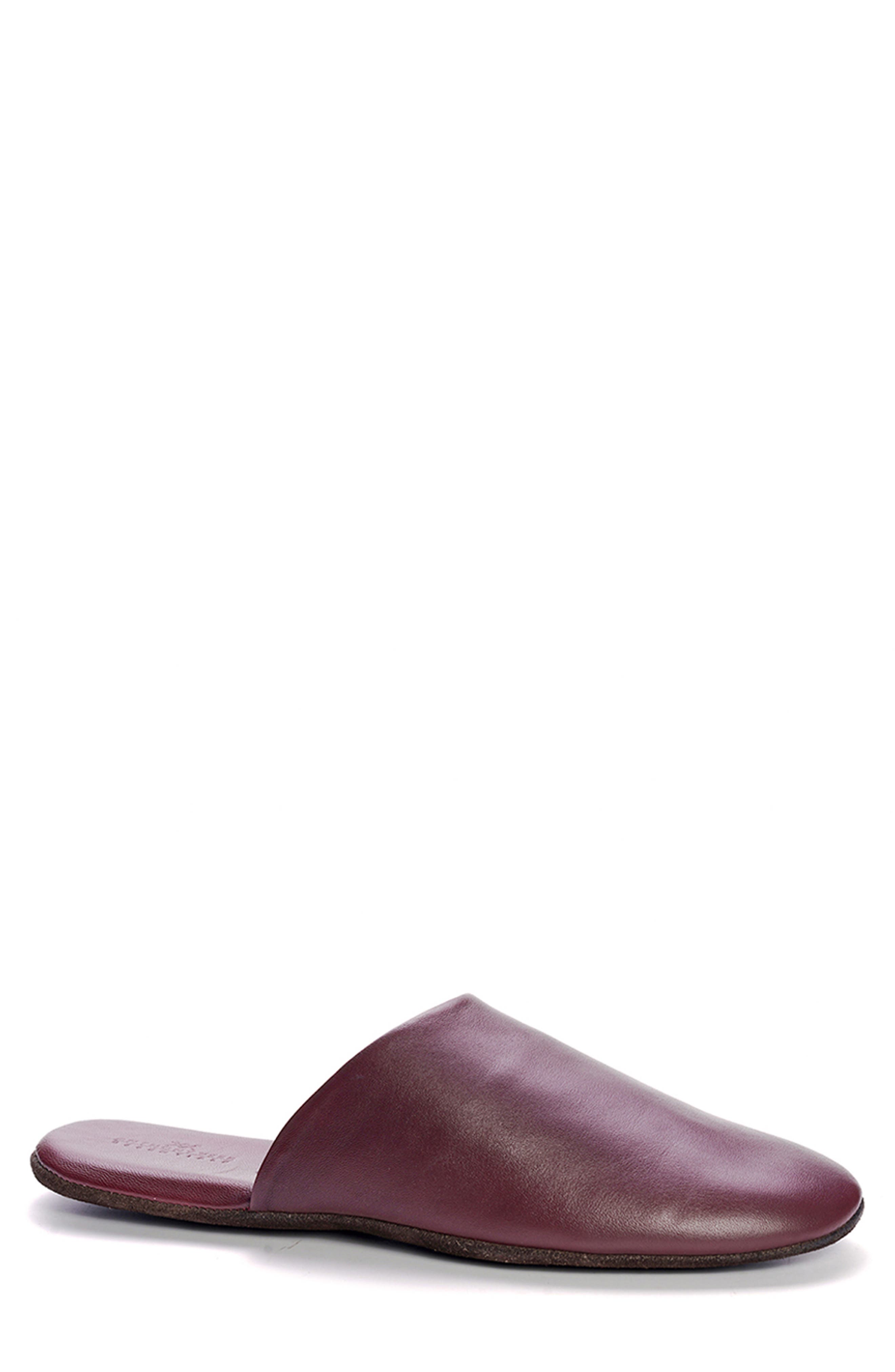 Anthony Veer Clark Leather Scuff Slipper