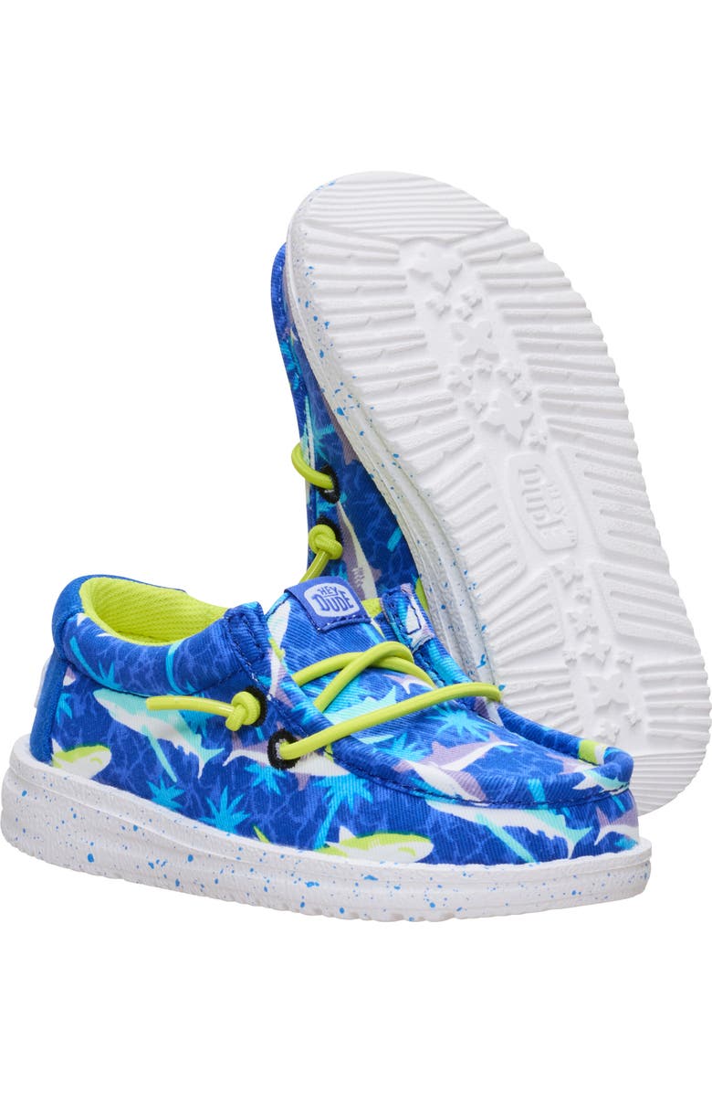 Hey Dude Kids' Wally T Shark Attack Slip-On, Alternate, color,