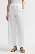 NVLT Side Waist Tie Wide Leg Pants