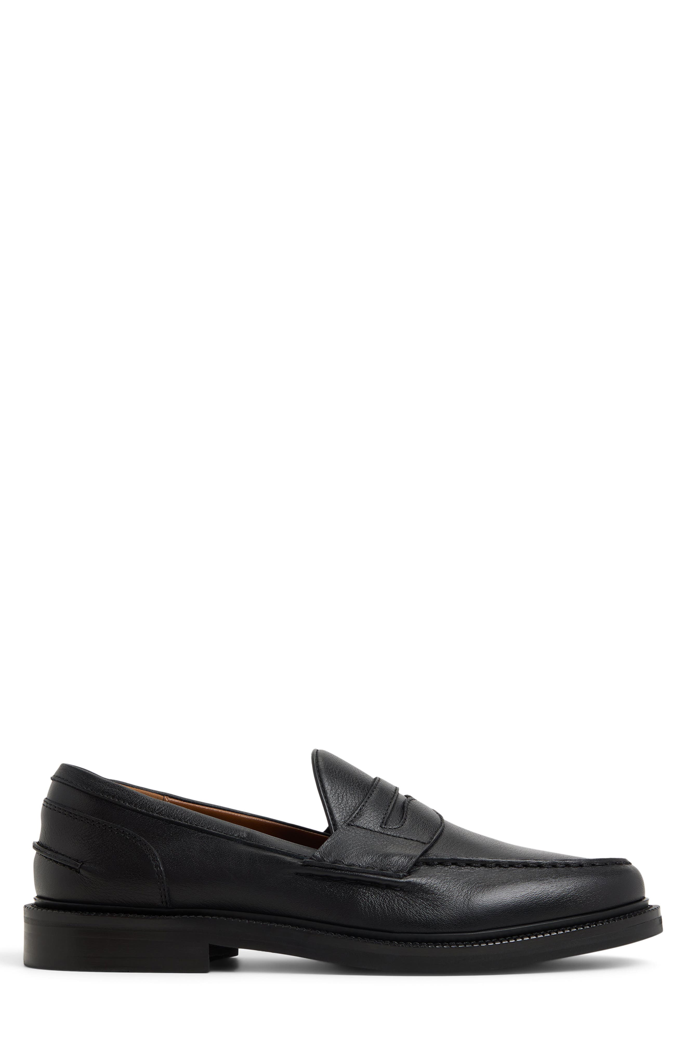 ALDO Buckley Penny Loafer, Alternate, color, Open Black