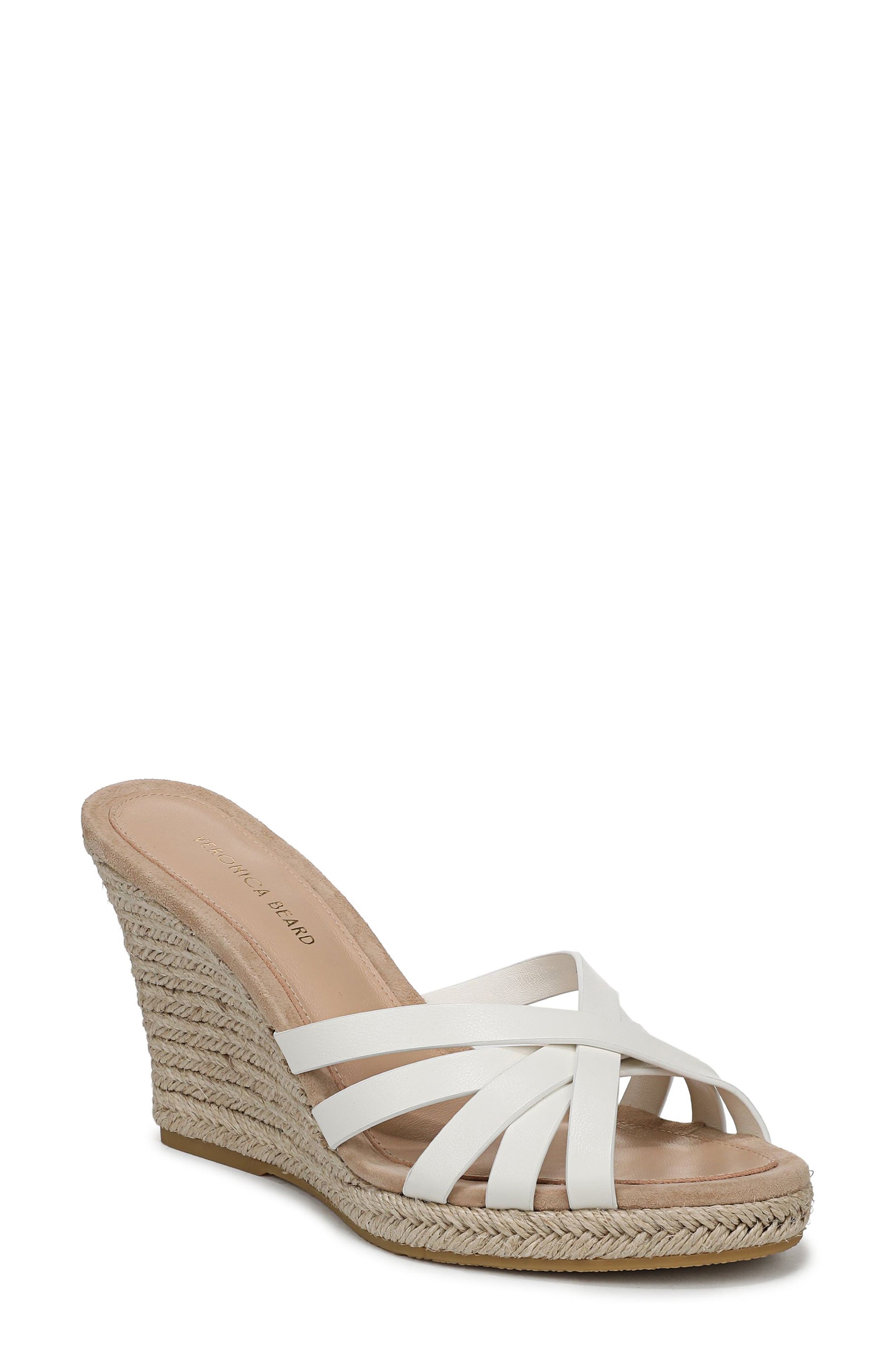 Veronica Beard Phylina Wedge Sandal, Main, color, Coconut