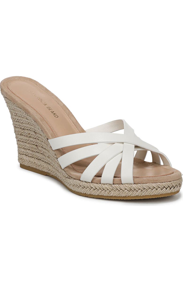 Veronica Beard Phylina Wedge Sandal, Main, color, Coconut