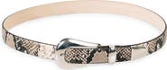 Déhanche Colette Snake Embossed Leather Belt