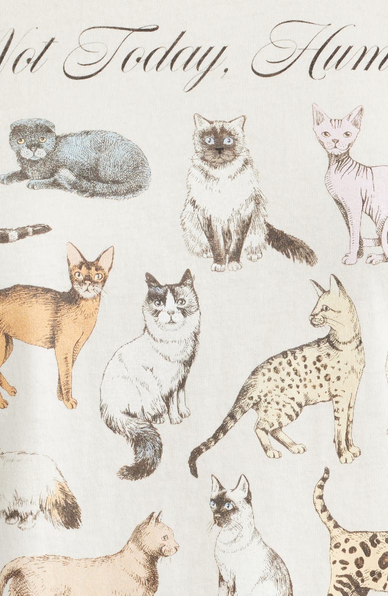 GOLDEN HOUR Not Today, Human Cotton Graphic T-Shirt, Alternate, color, Marshmallow