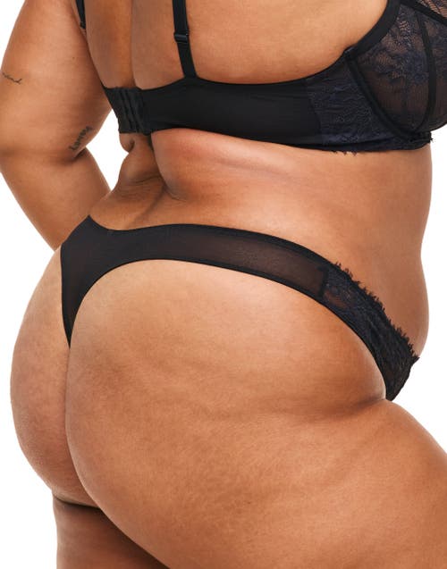 Shop Adore Me Mandi Thong Panties In Black