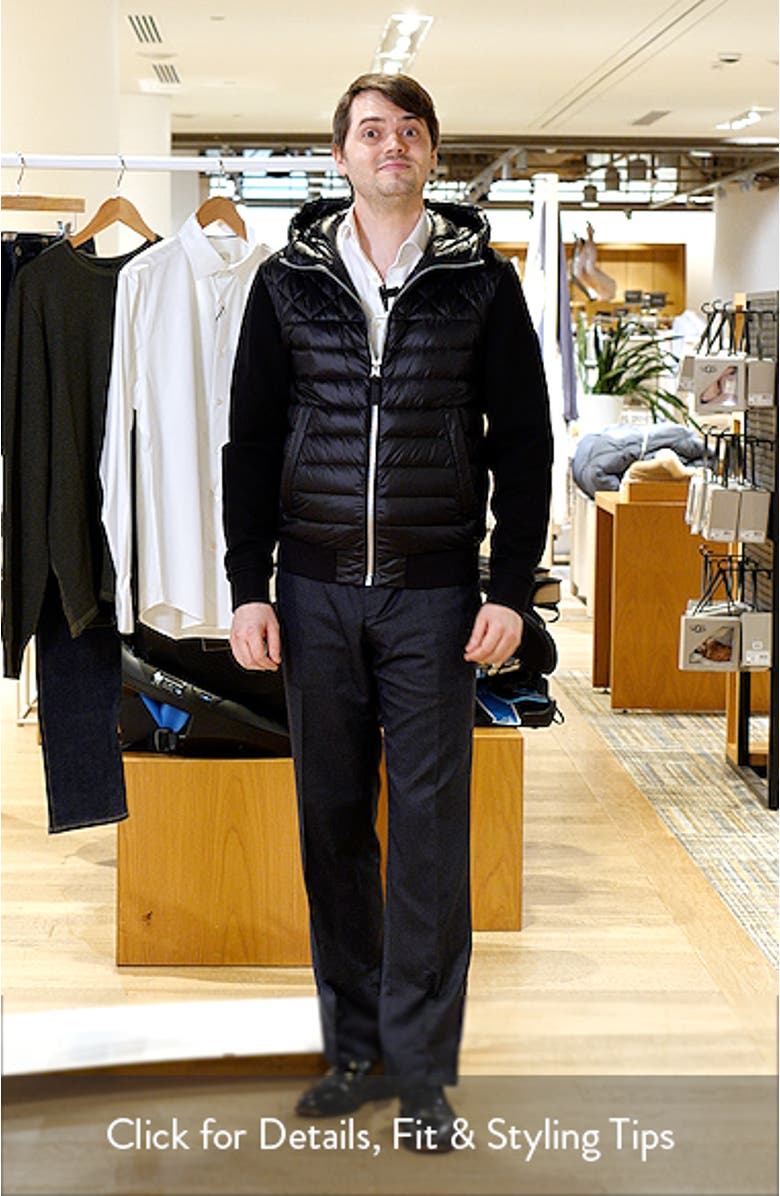 Fletcher Mixed Media Down Jacket, sales video thumbnail