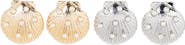 Tasha 2-Pack Crystal Shell Stud Earrings