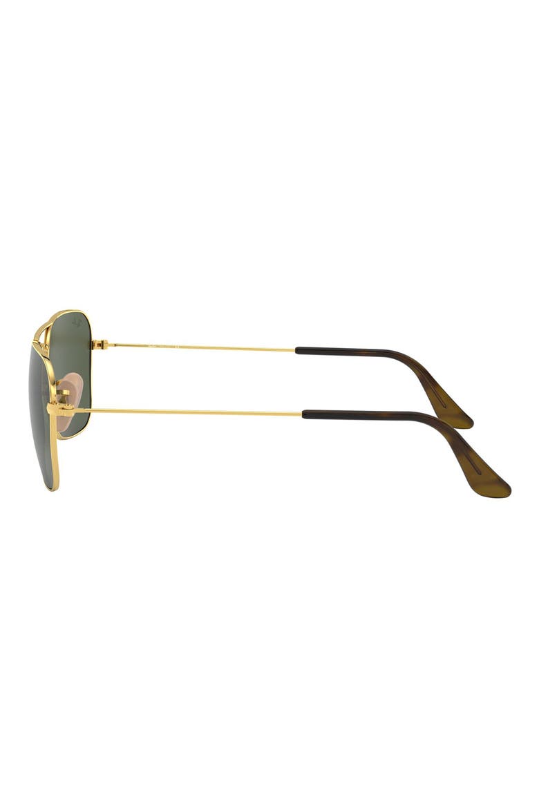 'Caravan' 55mm Sunglasses, Alternate, color, GOLD DKGRN