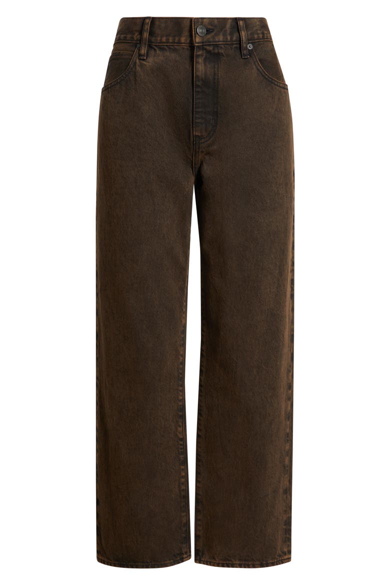 The Hang High Waist Ankle Straight Leg Jeans, Alternate, color, NIGHTMOTH