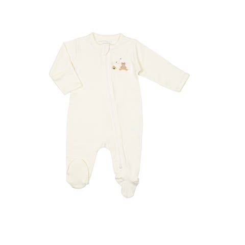 Pima Embroidered Footie (Baby)