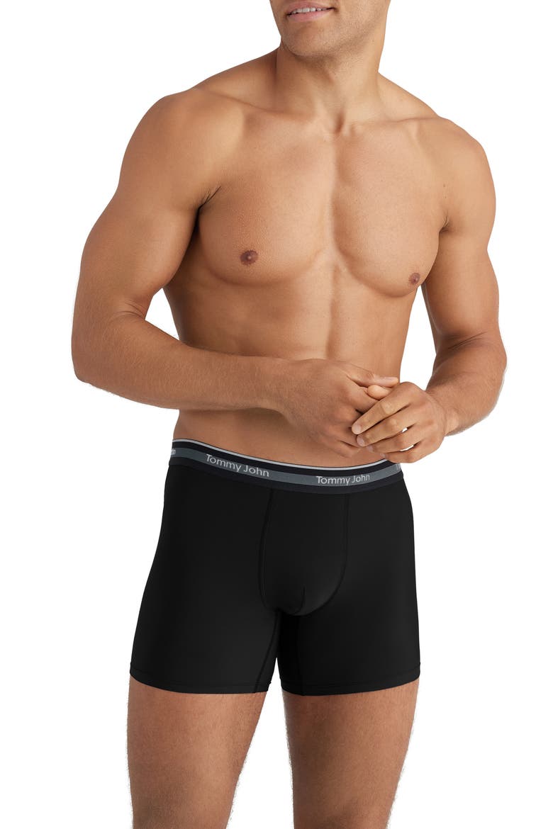 3-Pack Comfort Micro 4-Inch Boxer Briefs, Alternate, color, BLACK
