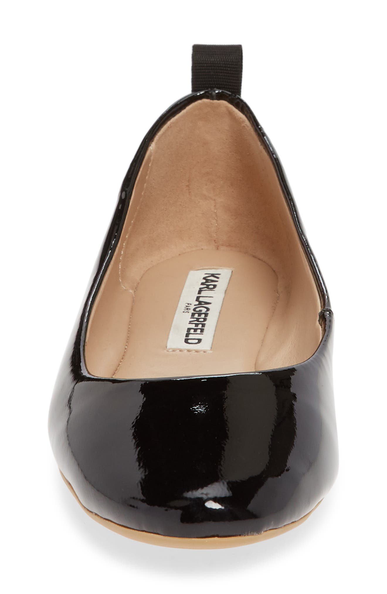 Vada Flat, Alternate, color, BLACK/ BLACK PATENT LEATHER