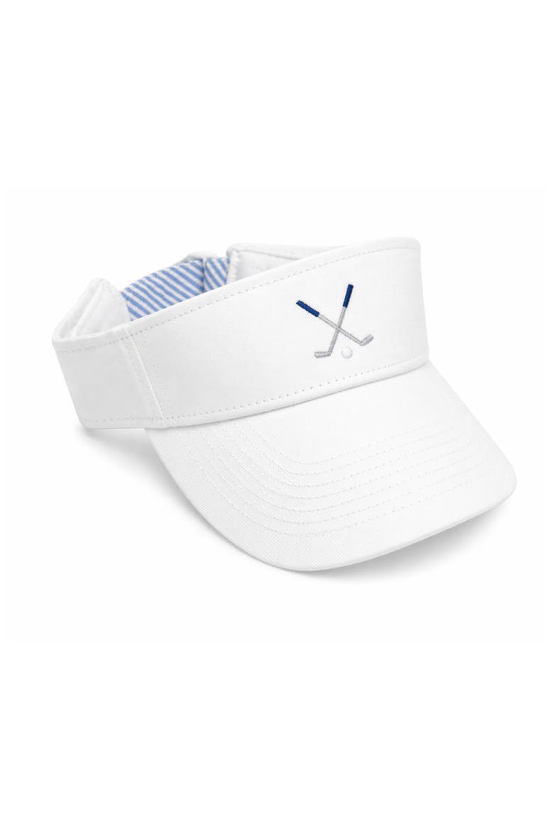 Golf Clubs Visor, Main, color, White