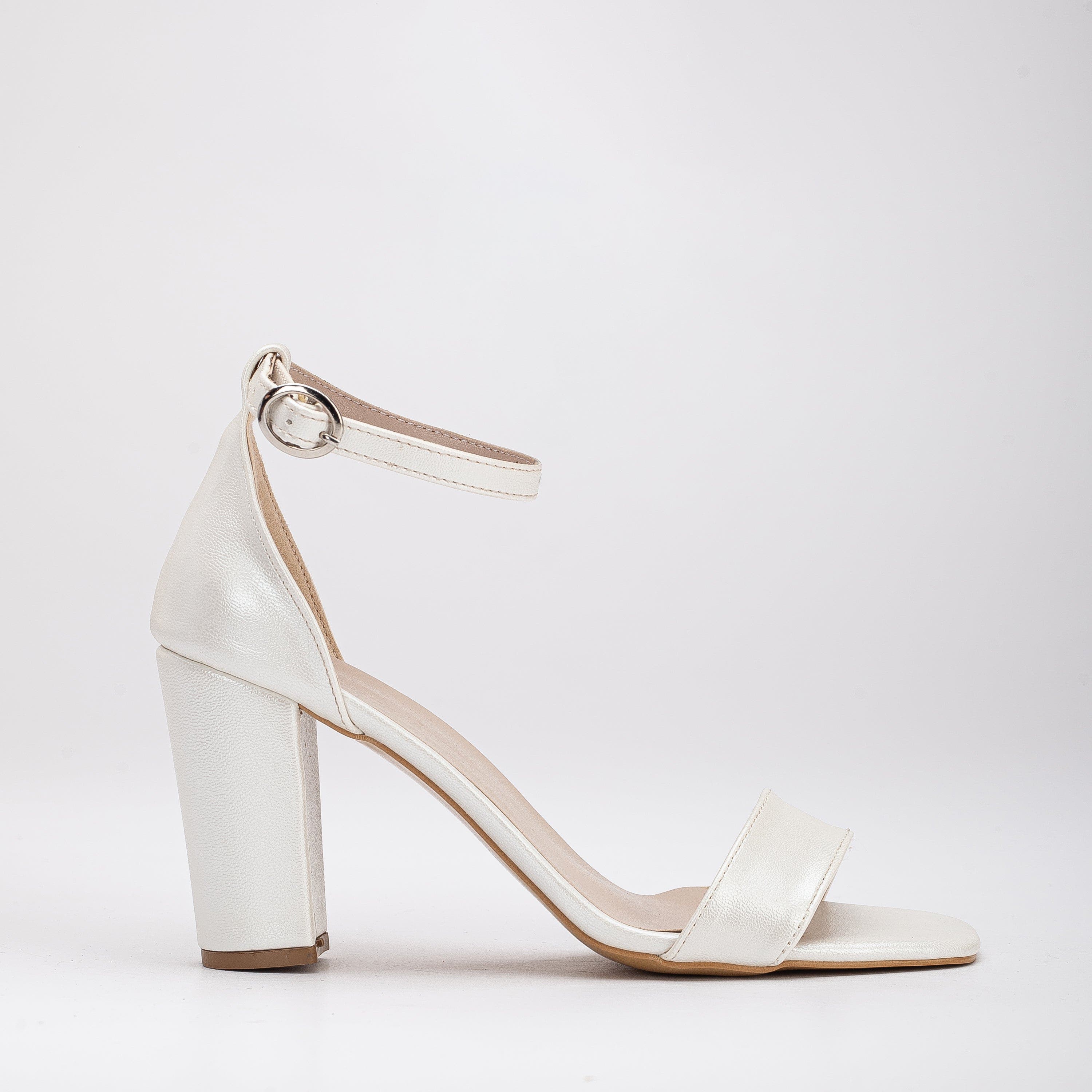 Forever & Always Shoes Noelle Bridal Heeled Sandals with Ribbon, Alternate, color, Ivory