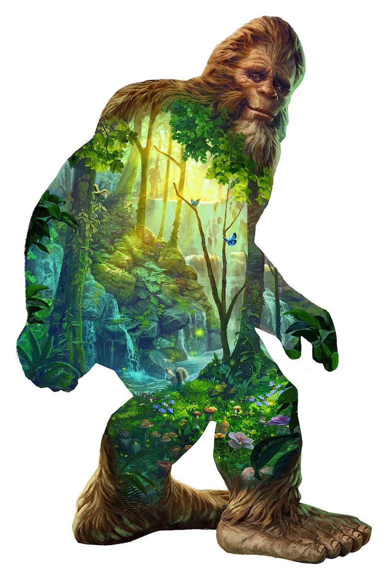 Big Foot 850 piece Jigsaw Puzzle for Adults Special Shape, Alternate, color, Multicolor