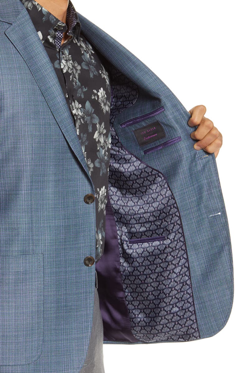 Ted Baker London Kyle Trim Fit Wool Sport Coat, Alternate, color,