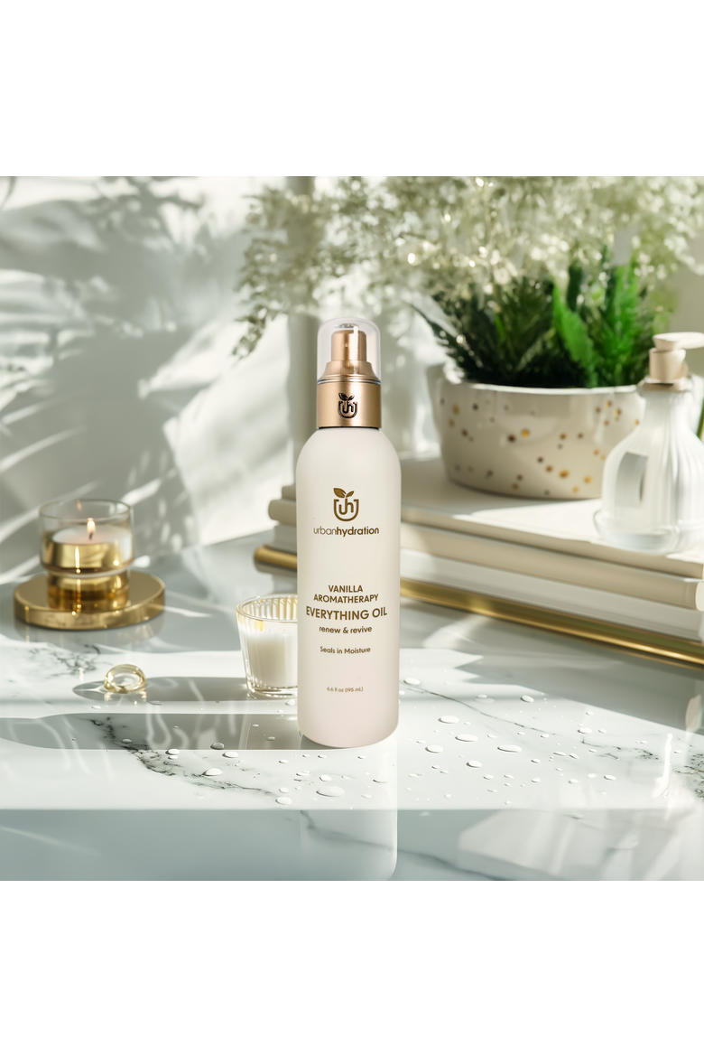 Drench and Indulge Vanilla Aromatherapy Everything Hair Oil and Body Oil, Alternate, color, None